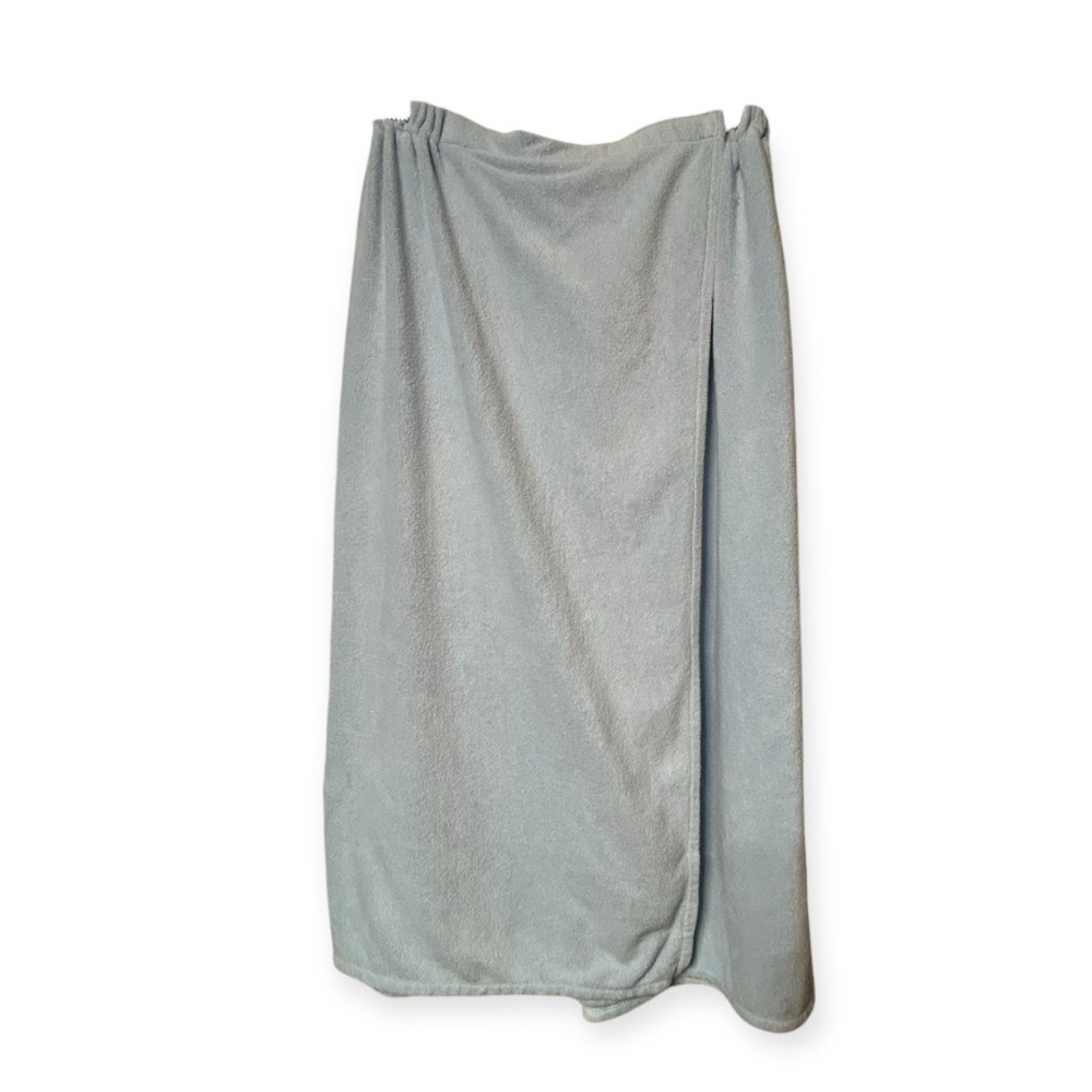 PJ Salvage Light Blue wrap around terry Towel - Picture 5 of 8